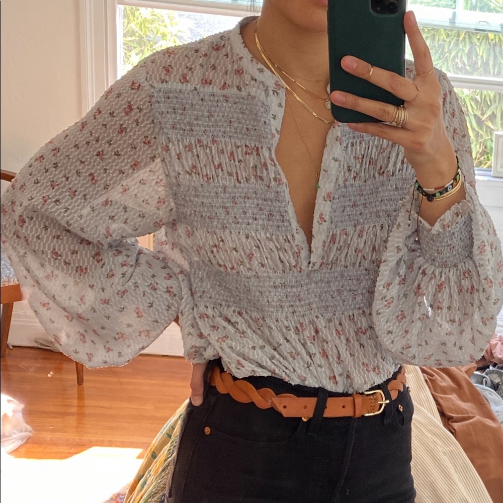 WE ARE KINDRED FLORAL BOHEMIAN BLOUSE